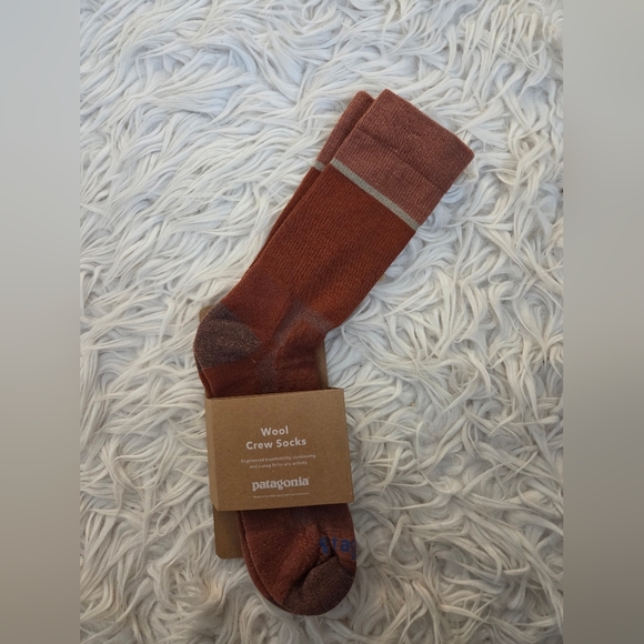 Patagonia Brown Wool Crew Socks - Picture 2 of 3